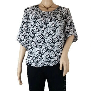 ELLE Sheer Batwing Dolman Top